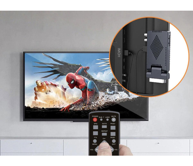 Zenwire Tuner Dekoder Satelitarny DVBT2 HEVC H.265 WiFi - 1604673 - zdjęcie 5